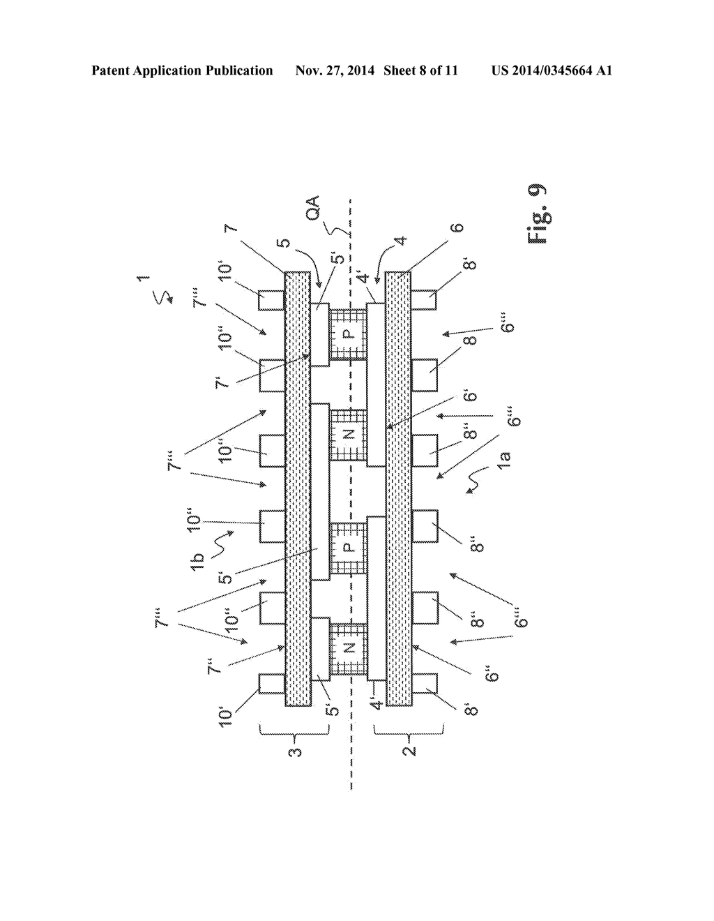 THERMOELECTRIC GENERATOR MODULE, METAL-CERAMIC SUBSTRATE AND METHOD OF     PRODUCING SUCH A METAL-CERAMIC SUBSTRATE - diagram, schematic, and image 09