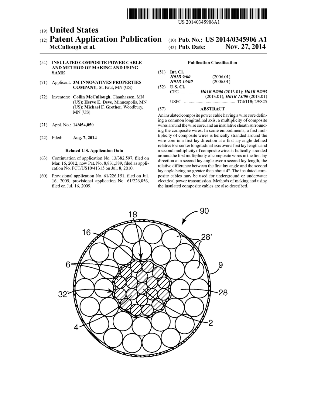 INSULATED COMPOSITE POWER CABLE AND METHOD OF MAKING AND USING SAME - diagram, schematic, and image 01