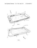 FLUID SEALABLE PROTECTIVE CASE FOR PORTABLE ELECTRONIC DEVICES diagram and image