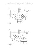 SEDIMENTATION DEVICE FOR SEPARATING A MATERIAL MIX AND METHOD FOR REMOVING     SEDIMENT FROM A SEDIMENTATION DEVICE diagram and image