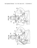 DOUBLE STRAP CARRYING SYSTEM AND BASE STAND FOR GOLF BAGS AND OTHER     SHOULDER-BORNE ARTICLES diagram and image