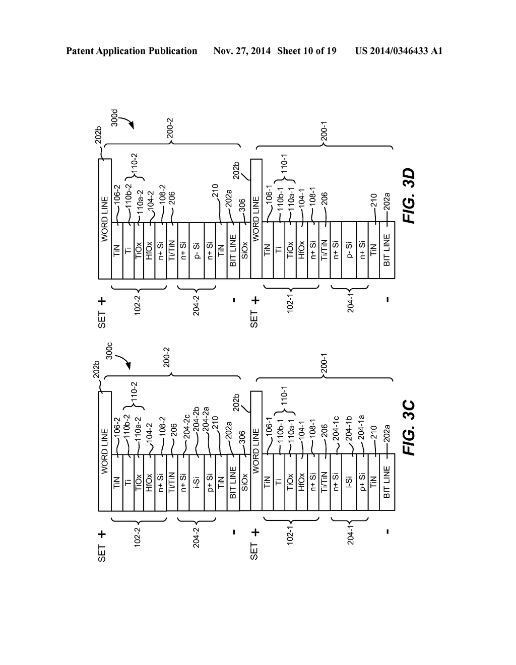 MULTI-LEVEL MEMORY ARRAYS WITH MEMORY CELLS THAT EMPLOY BIPOLAR STORAGE     ELEMENTS AND METHODS OF FORMING THE SAME - diagram, schematic, and image 11