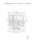 MOLDING DIE STRUCTURE OF MOLDED ARTICLE AND MANUFACTURING METHOD OF MOLDED     ARTICLE diagram and image