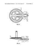 Battery Apparatus For Supplying Power To Oppositely-Mounted Bicycle Crank     Arms diagram and image