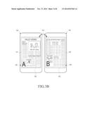 DEVICE AND METHOD FOR DISPLAYING AN ELECTRONIC DOCUMENT USING A     DOUBLE-SIDED DISPLAY diagram and image