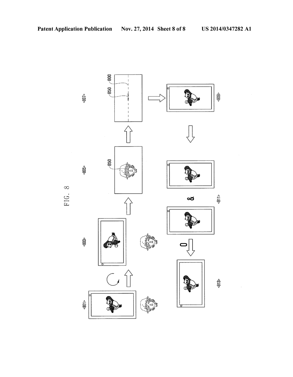 METHOD AND APPARATUS FOR DISPLAYING VIEW MODE USING FACE RECOGNITION - diagram, schematic, and image 09