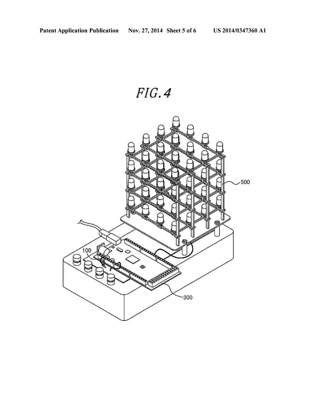 METHOD AND APPARATUS FOR MULTI DIMENSIONAL VISUALIZATION OF DATA USING     3-DIMENSIONAL LIGHT EMITTING APPARATUS - diagram, schematic, and image 06