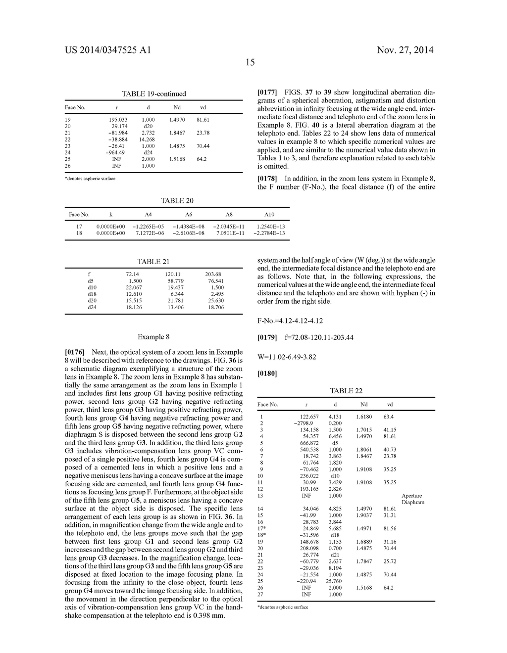 Zoom Lens and Imaging Apparatus - diagram, schematic, and image 39