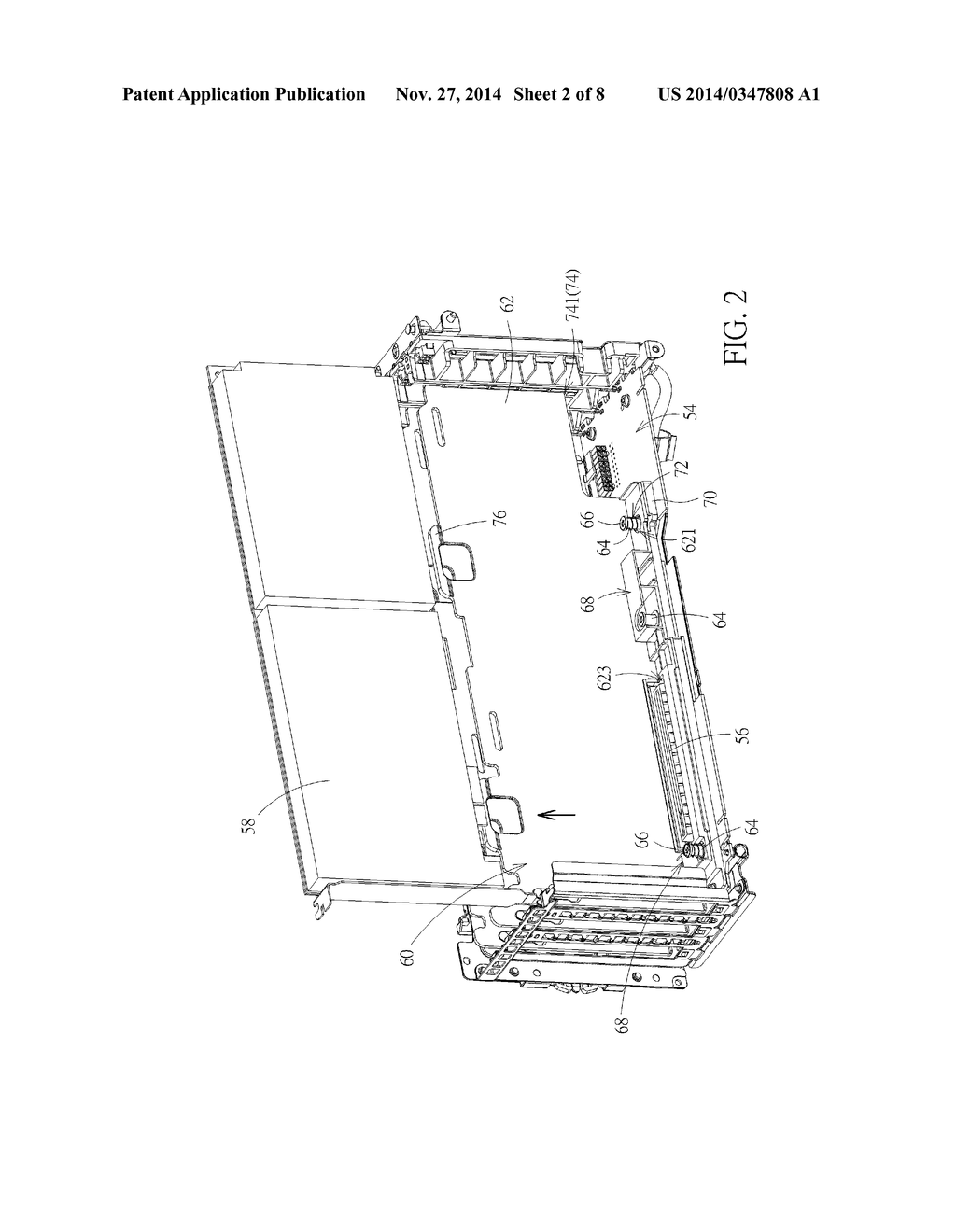 DISASSEMBLY MECHANISM FOR RAPIDLY DISASSEMBLING AN EXPANSION CARD - diagram, schematic, and image 03