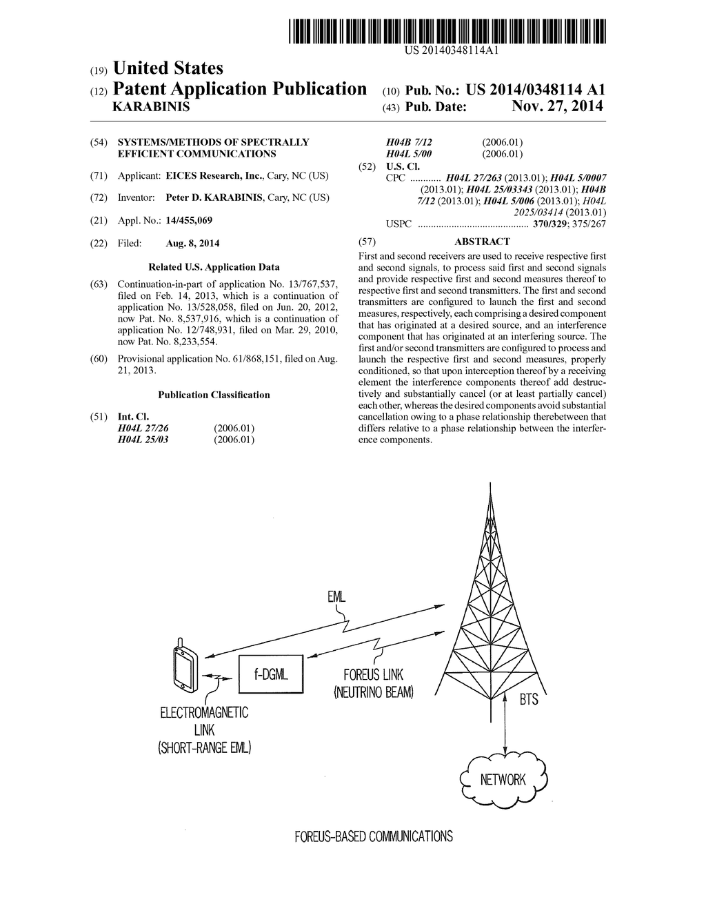 SYSTEMS/METHODS OF SPECTRALLY EFFICIENT COMMUNICATIONS - diagram, schematic, and image 01