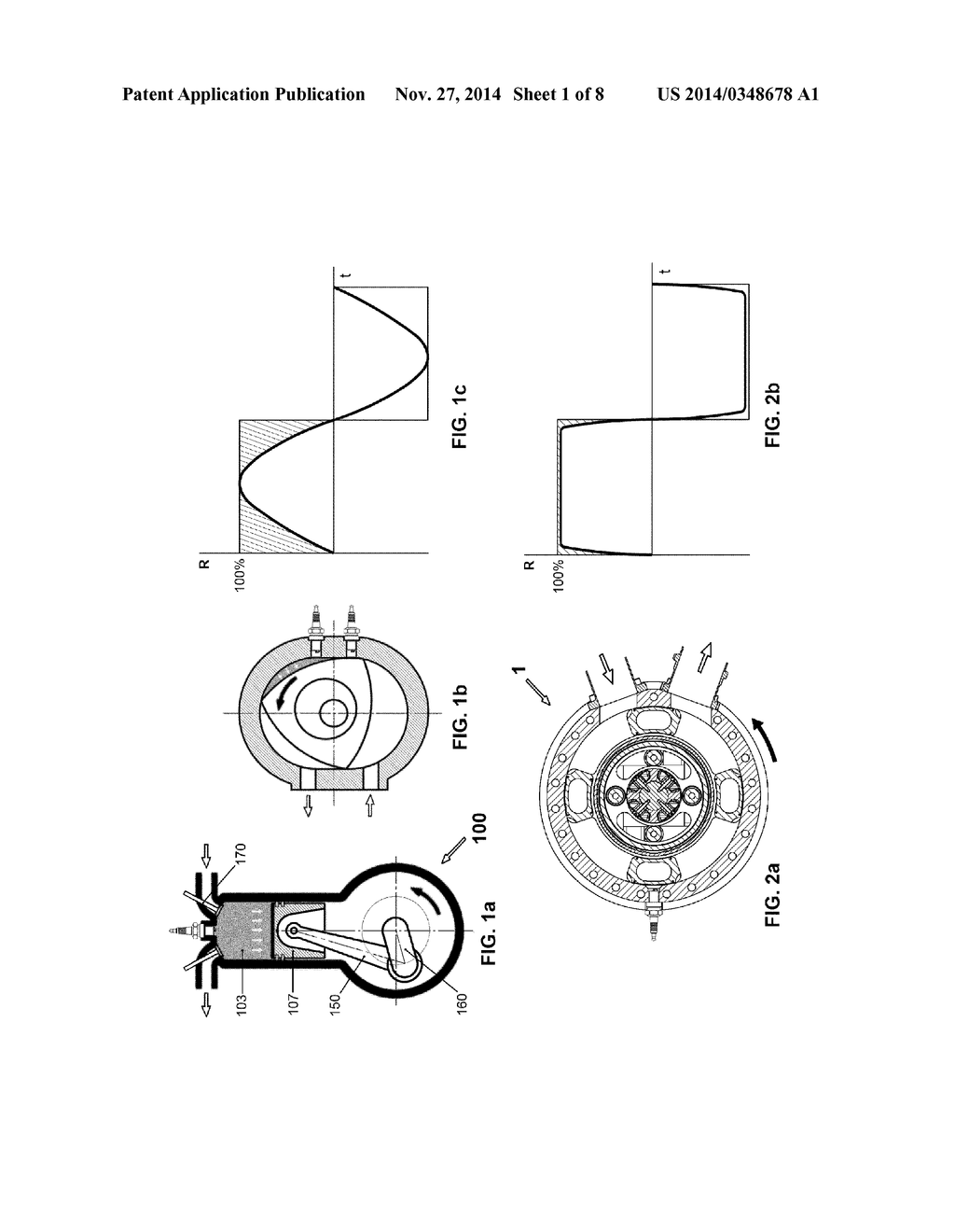 HEAT ENGINE, METHOD OF CONTROL OF THE ROTATIONAL SPEED IN A HEAT ENGINE,     AND METHOD OF DESIGN OF A CAM PROFILE FOR A HEAT ENGINE - diagram, schematic, and image 02