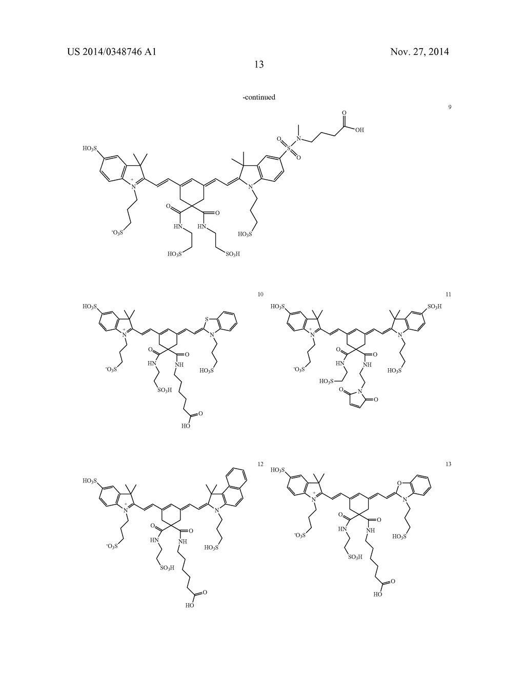 4,4-DISUBSTITUTED CYCLOHEXYL BRIDGED HEPTAMETHINE CYANINE DYES AND USES     THEREOF - diagram, schematic, and image 16