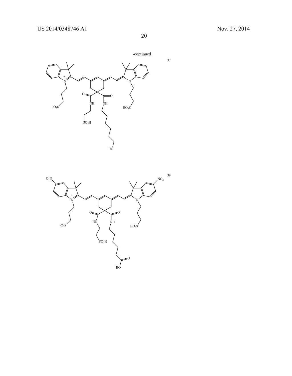 4,4-DISUBSTITUTED CYCLOHEXYL BRIDGED HEPTAMETHINE CYANINE DYES AND USES     THEREOF - diagram, schematic, and image 23