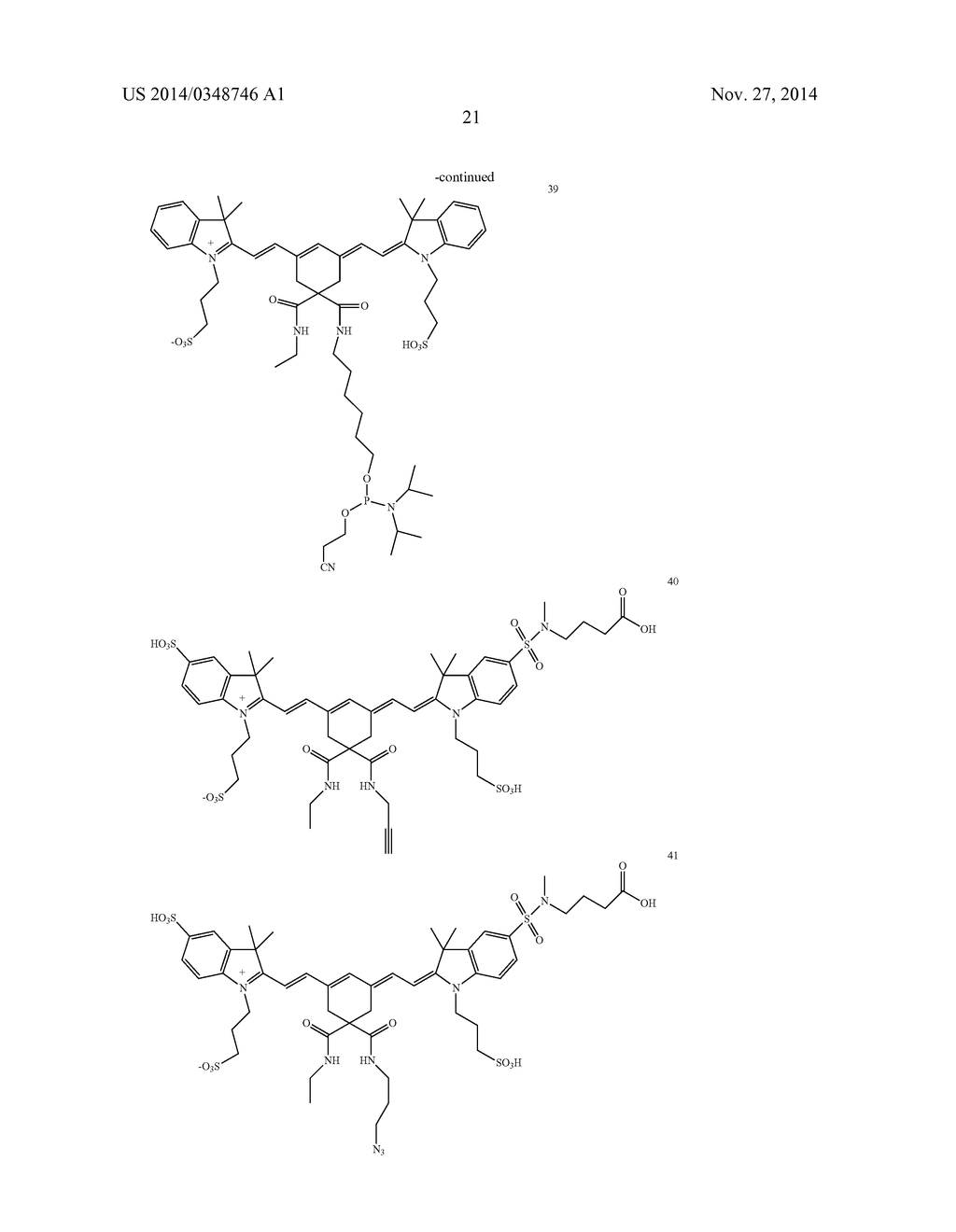 4,4-DISUBSTITUTED CYCLOHEXYL BRIDGED HEPTAMETHINE CYANINE DYES AND USES     THEREOF - diagram, schematic, and image 24