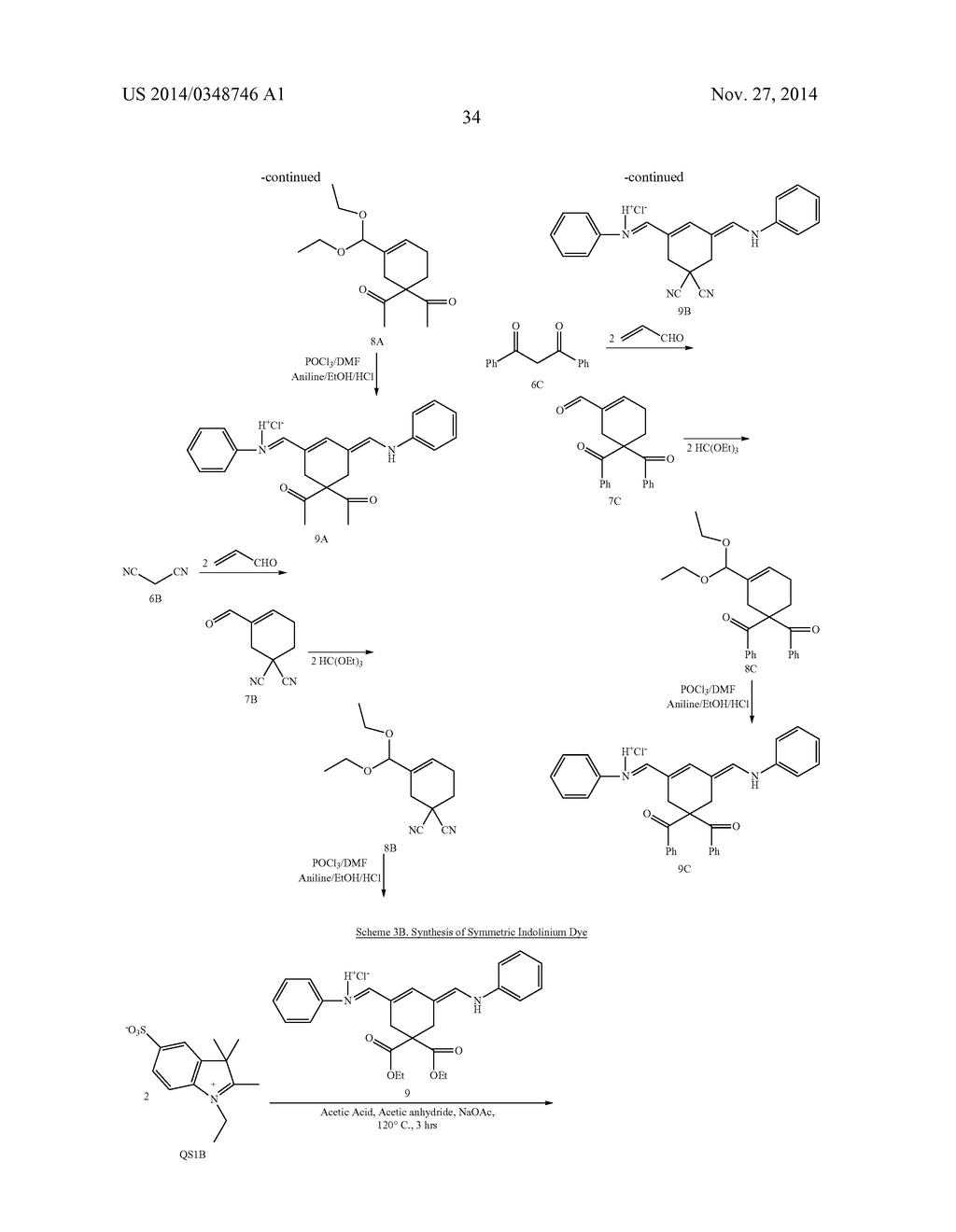 4,4-DISUBSTITUTED CYCLOHEXYL BRIDGED HEPTAMETHINE CYANINE DYES AND USES     THEREOF - diagram, schematic, and image 37