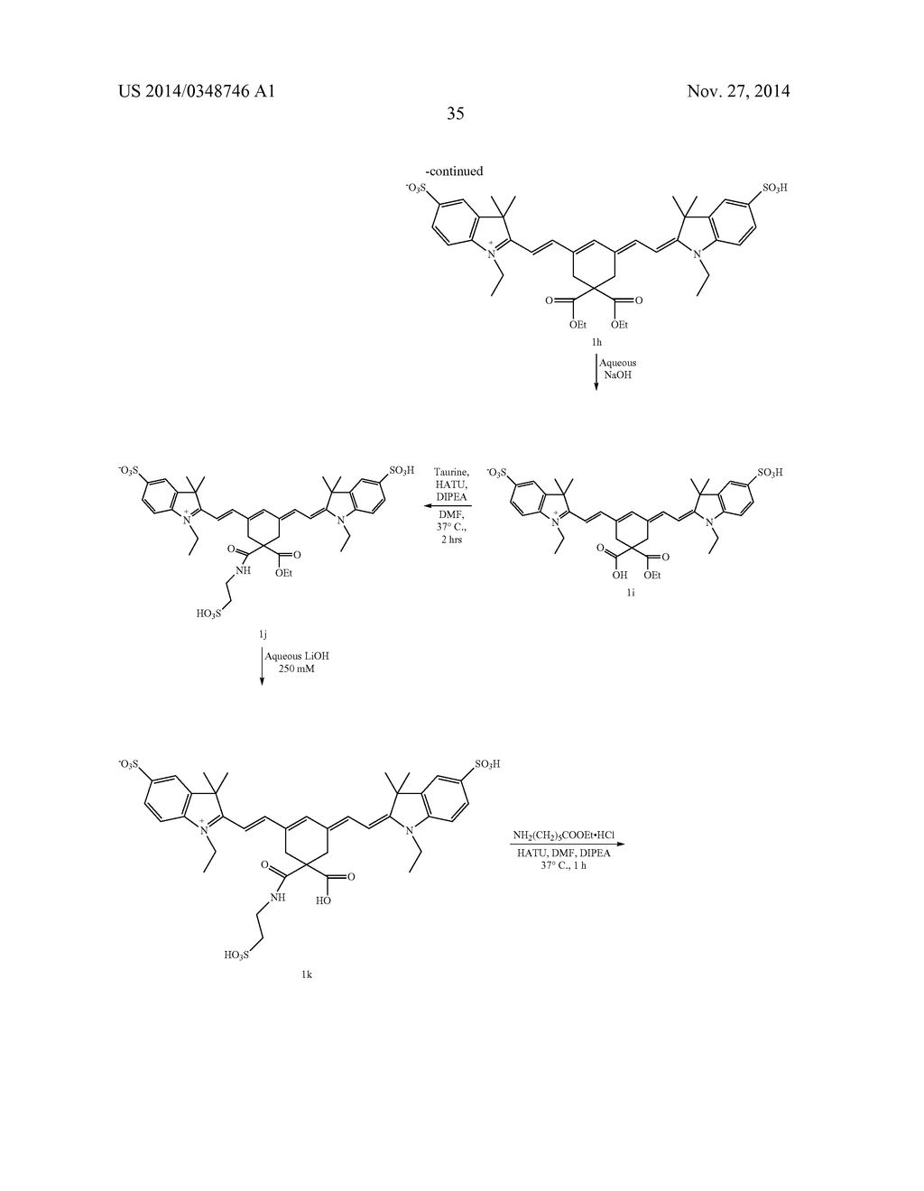 4,4-DISUBSTITUTED CYCLOHEXYL BRIDGED HEPTAMETHINE CYANINE DYES AND USES     THEREOF - diagram, schematic, and image 38