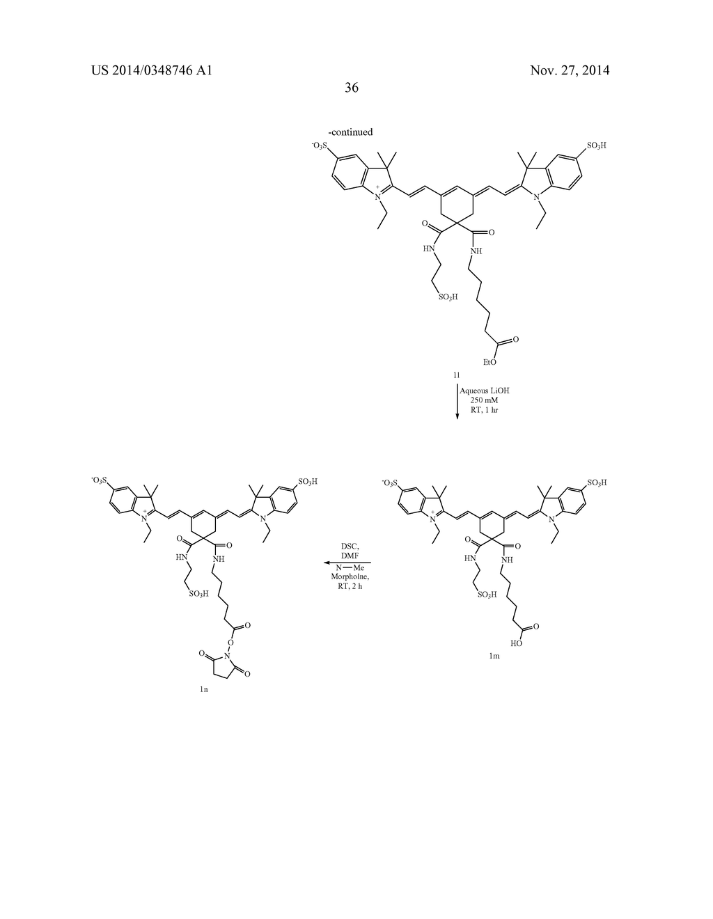 4,4-DISUBSTITUTED CYCLOHEXYL BRIDGED HEPTAMETHINE CYANINE DYES AND USES     THEREOF - diagram, schematic, and image 39
