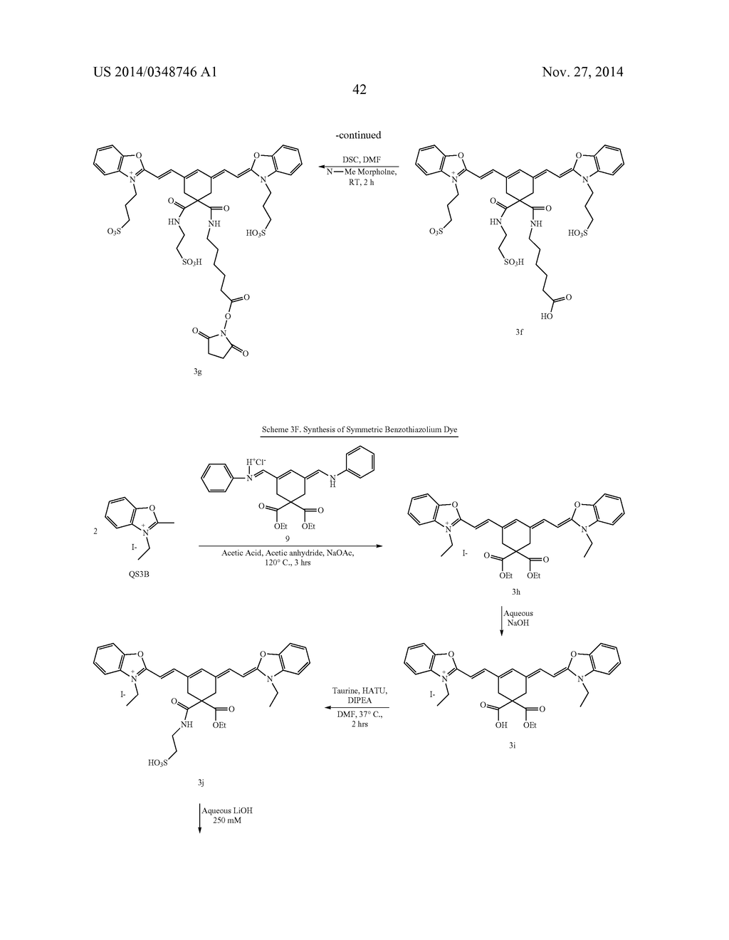 4,4-DISUBSTITUTED CYCLOHEXYL BRIDGED HEPTAMETHINE CYANINE DYES AND USES     THEREOF - diagram, schematic, and image 45