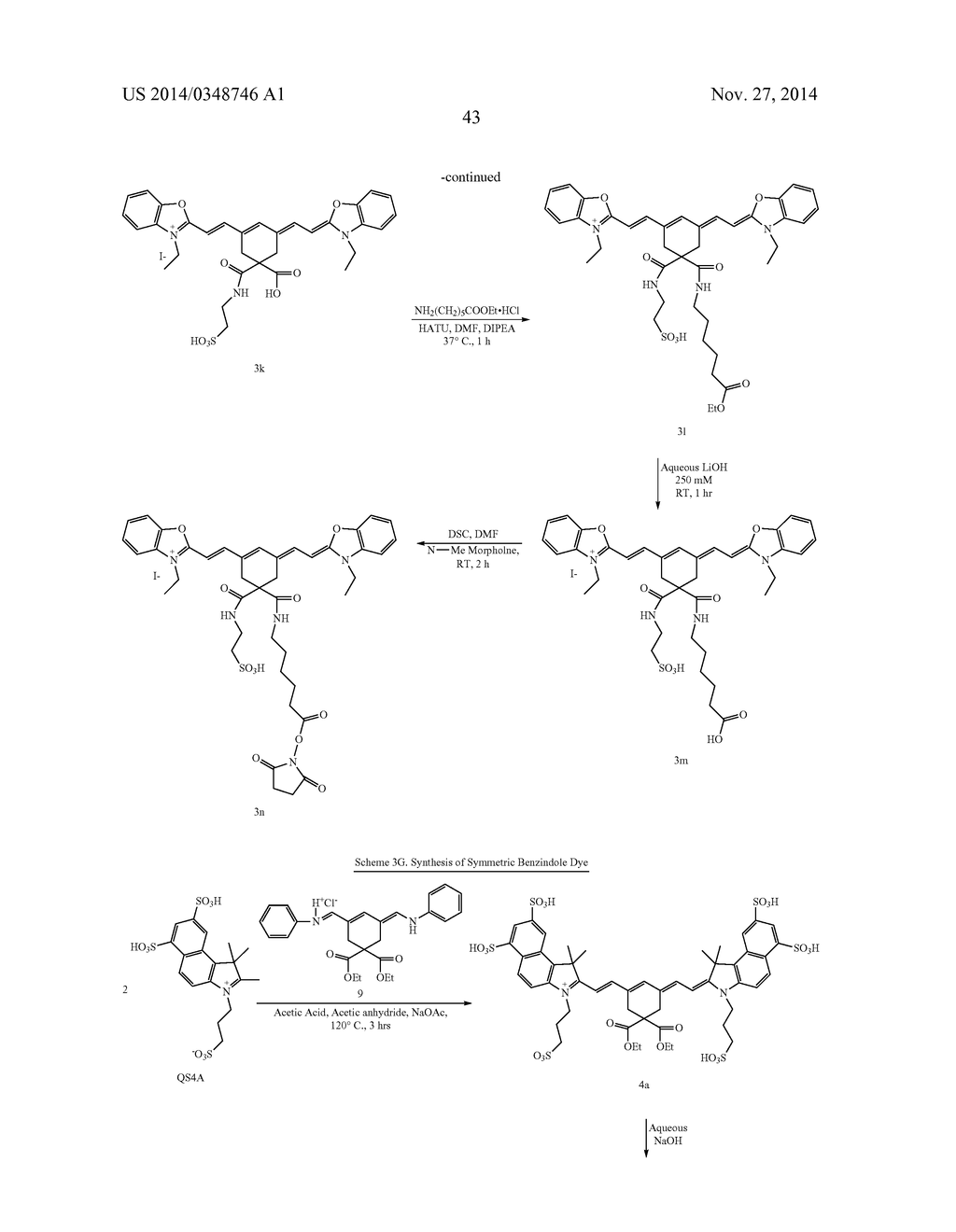 4,4-DISUBSTITUTED CYCLOHEXYL BRIDGED HEPTAMETHINE CYANINE DYES AND USES     THEREOF - diagram, schematic, and image 46
