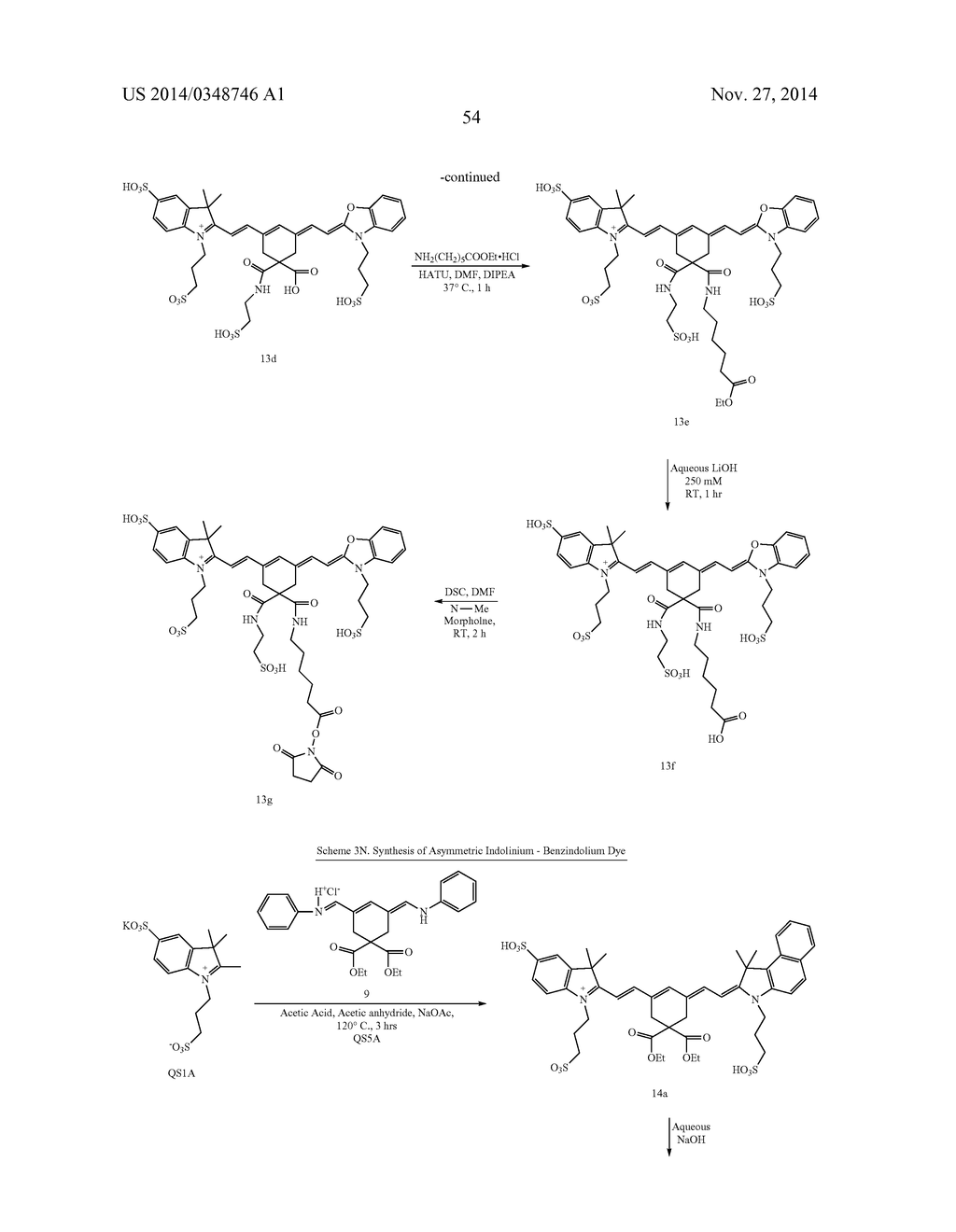 4,4-DISUBSTITUTED CYCLOHEXYL BRIDGED HEPTAMETHINE CYANINE DYES AND USES     THEREOF - diagram, schematic, and image 57