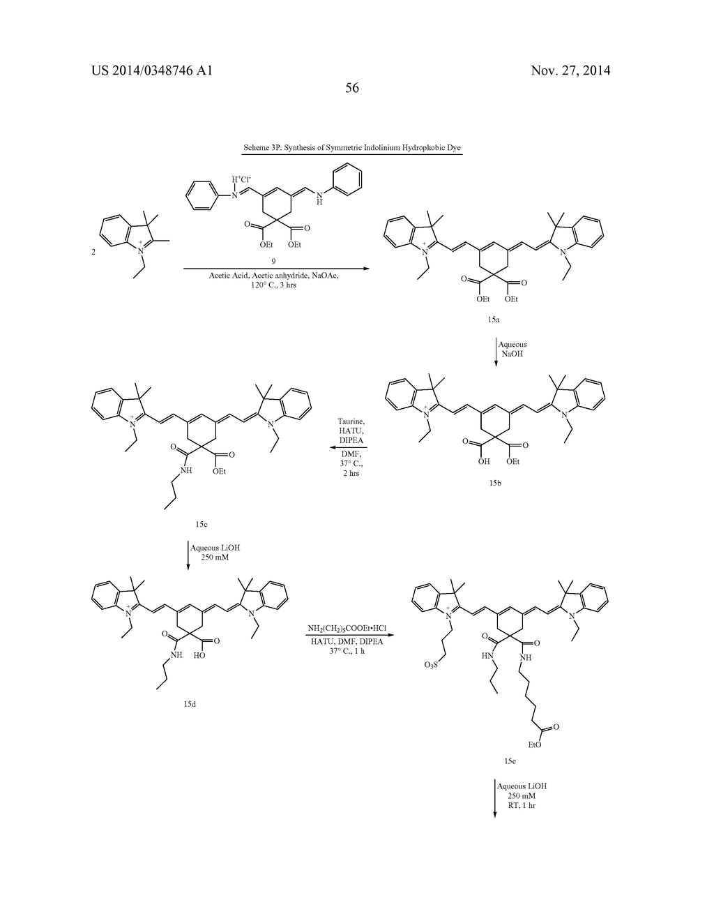 4,4-DISUBSTITUTED CYCLOHEXYL BRIDGED HEPTAMETHINE CYANINE DYES AND USES     THEREOF - diagram, schematic, and image 59