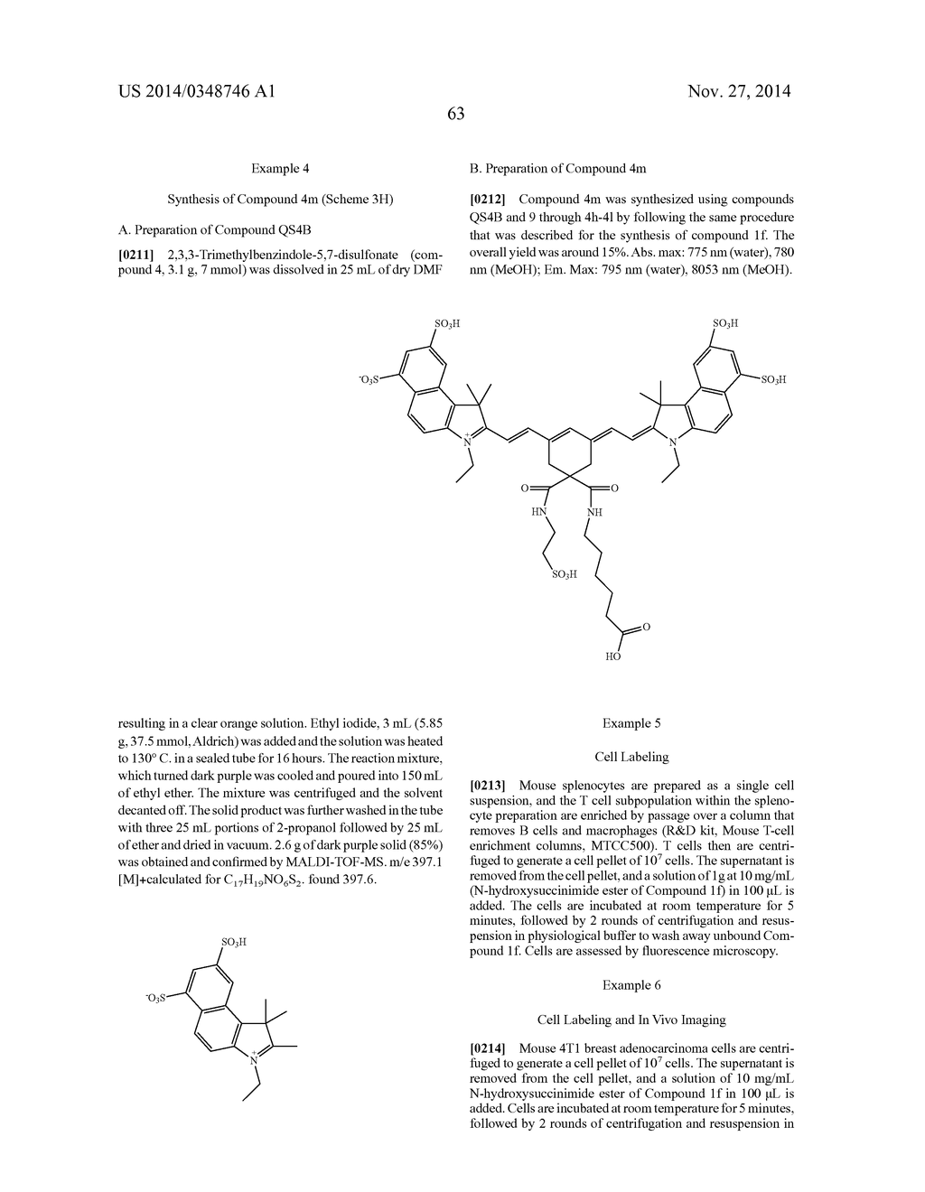 4,4-DISUBSTITUTED CYCLOHEXYL BRIDGED HEPTAMETHINE CYANINE DYES AND USES     THEREOF - diagram, schematic, and image 66