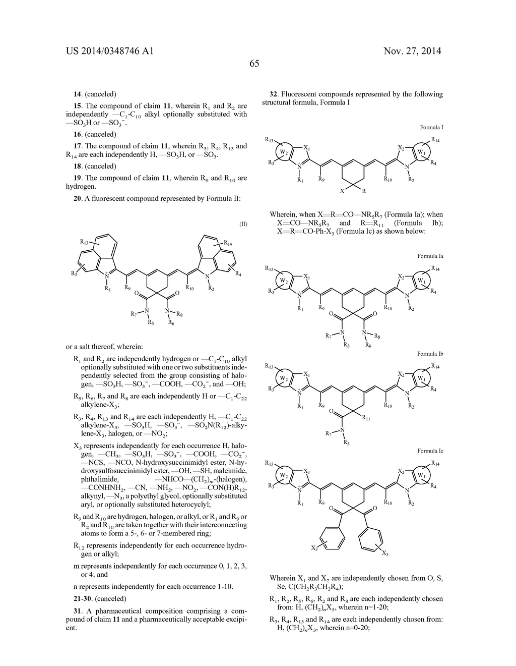 4,4-DISUBSTITUTED CYCLOHEXYL BRIDGED HEPTAMETHINE CYANINE DYES AND USES     THEREOF - diagram, schematic, and image 68