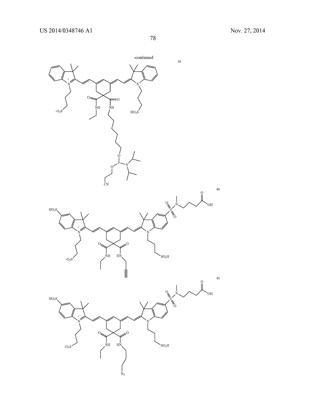 4,4-DISUBSTITUTED CYCLOHEXYL BRIDGED HEPTAMETHINE CYANINE DYES AND USES     THEREOF - diagram, schematic, and image 81