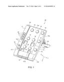 PORTABLE INFORMATION TERMINAL HOLDING BASE AND DESK TELEPHONE diagram and image