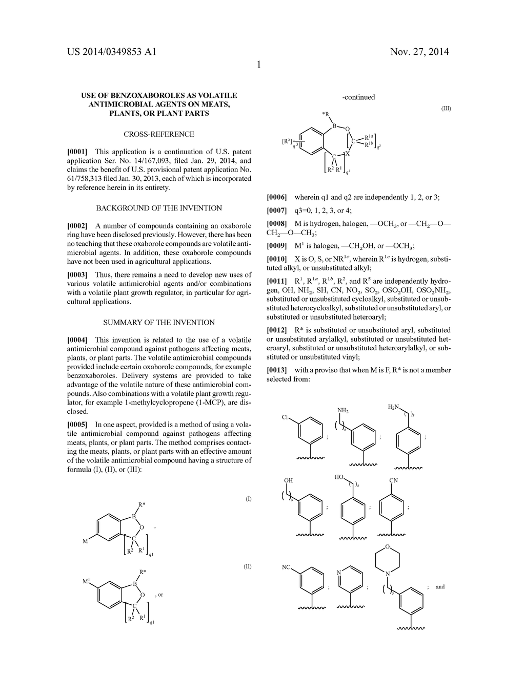 USE OF BENZOXABOROLES AS VOLATILE ANTIMICROBIAL AGENTS ON MEATS, PLANTS,     OR PLANT PARTS - diagram, schematic, and image 06