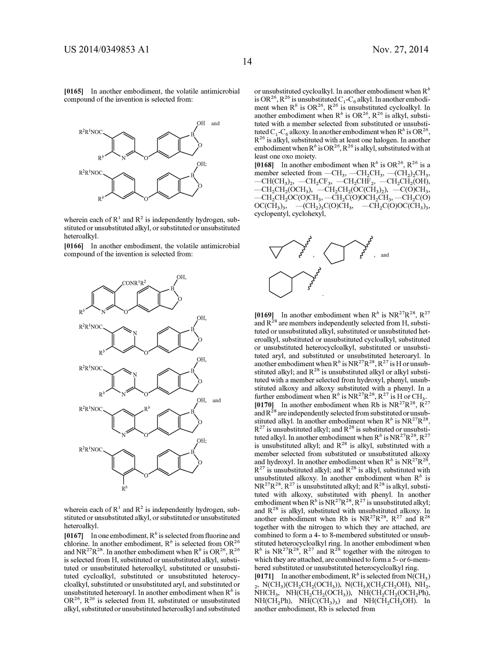 USE OF BENZOXABOROLES AS VOLATILE ANTIMICROBIAL AGENTS ON MEATS, PLANTS,     OR PLANT PARTS - diagram, schematic, and image 19