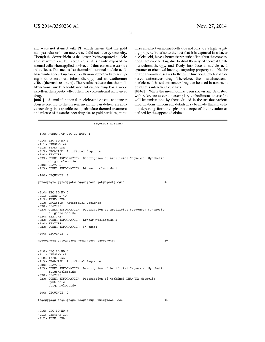 MULTI-FUNCTIONAL NUCLEIC ACID-BASED ANTI-CANCER DRUG CAPABLE OF TARGETING     AND THERAPY, METHOD FOR PREPARING SAME AND ANTI-CANCER COMPOSITION     COMPRISING SAME - diagram, schematic, and image 14