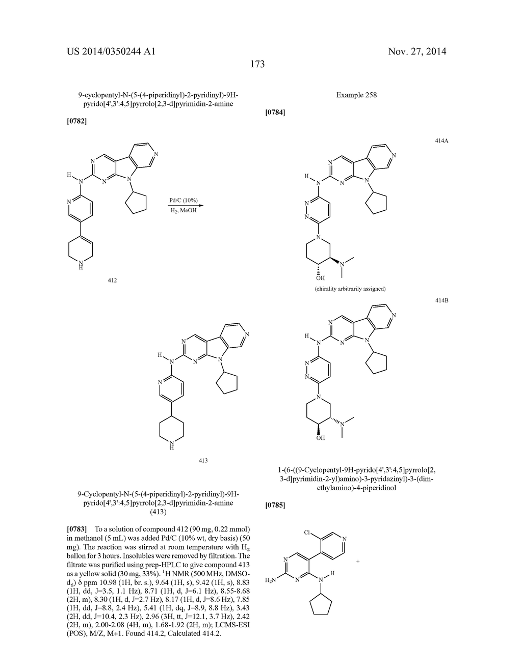 FUSED PYRIDINE, PYRIMIDINE AND TRIAZINE COMPOUNDS AS CELL CYCLE INHIBITORS - diagram, schematic, and image 174