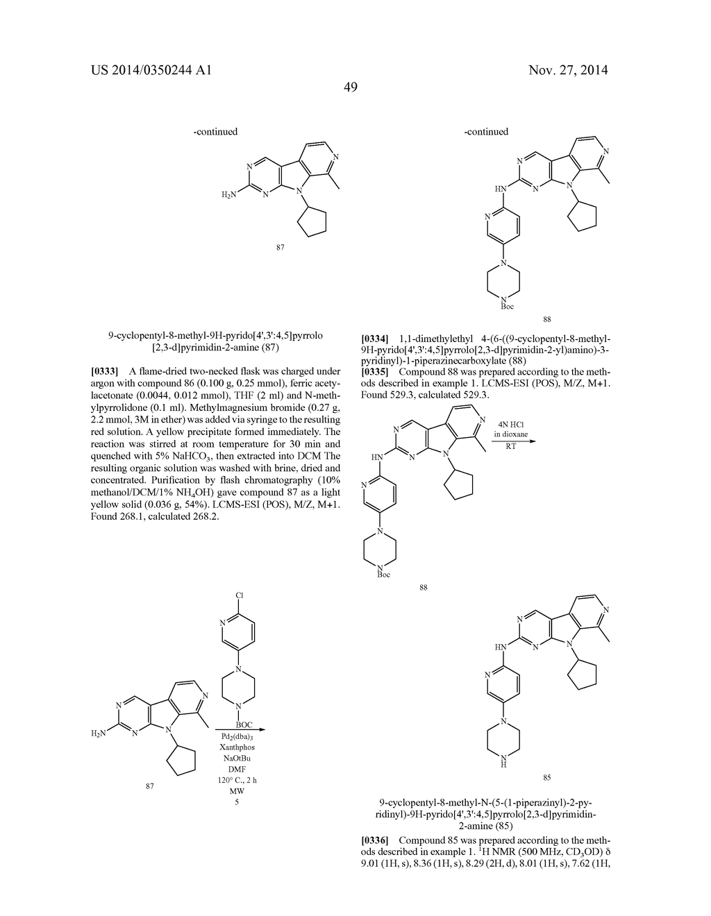 FUSED PYRIDINE, PYRIMIDINE AND TRIAZINE COMPOUNDS AS CELL CYCLE INHIBITORS - diagram, schematic, and image 50