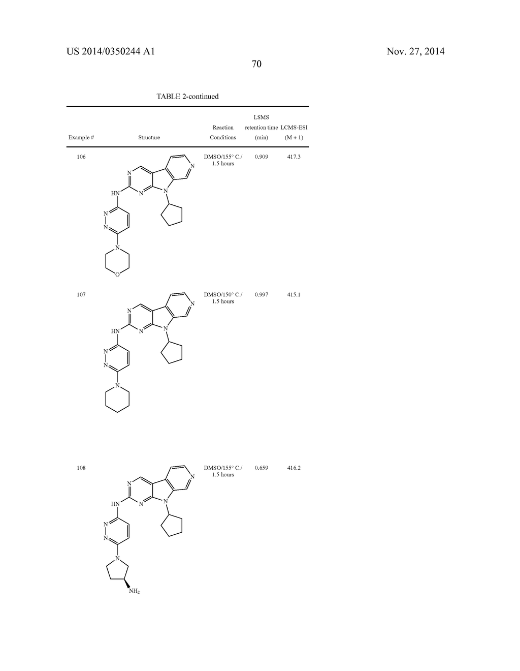 FUSED PYRIDINE, PYRIMIDINE AND TRIAZINE COMPOUNDS AS CELL CYCLE INHIBITORS - diagram, schematic, and image 71