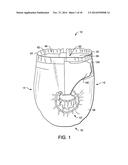 ABSORBENT ARTICLE INCLUDING CONTAINMENT FLAPS diagram and image