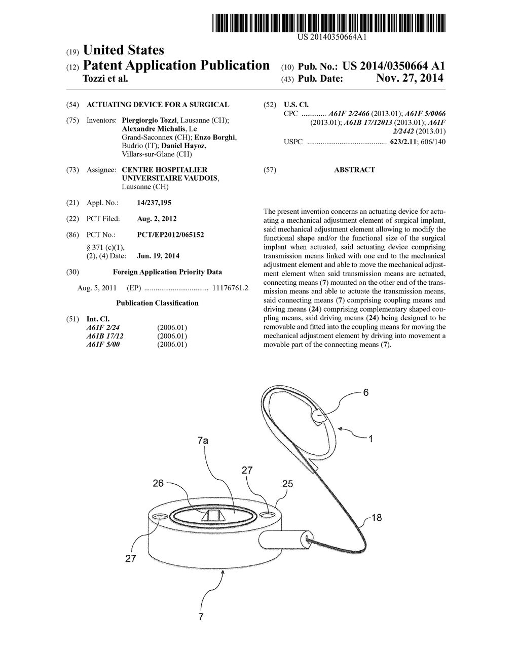 Actuating Device for a Surgical - diagram, schematic, and image 01