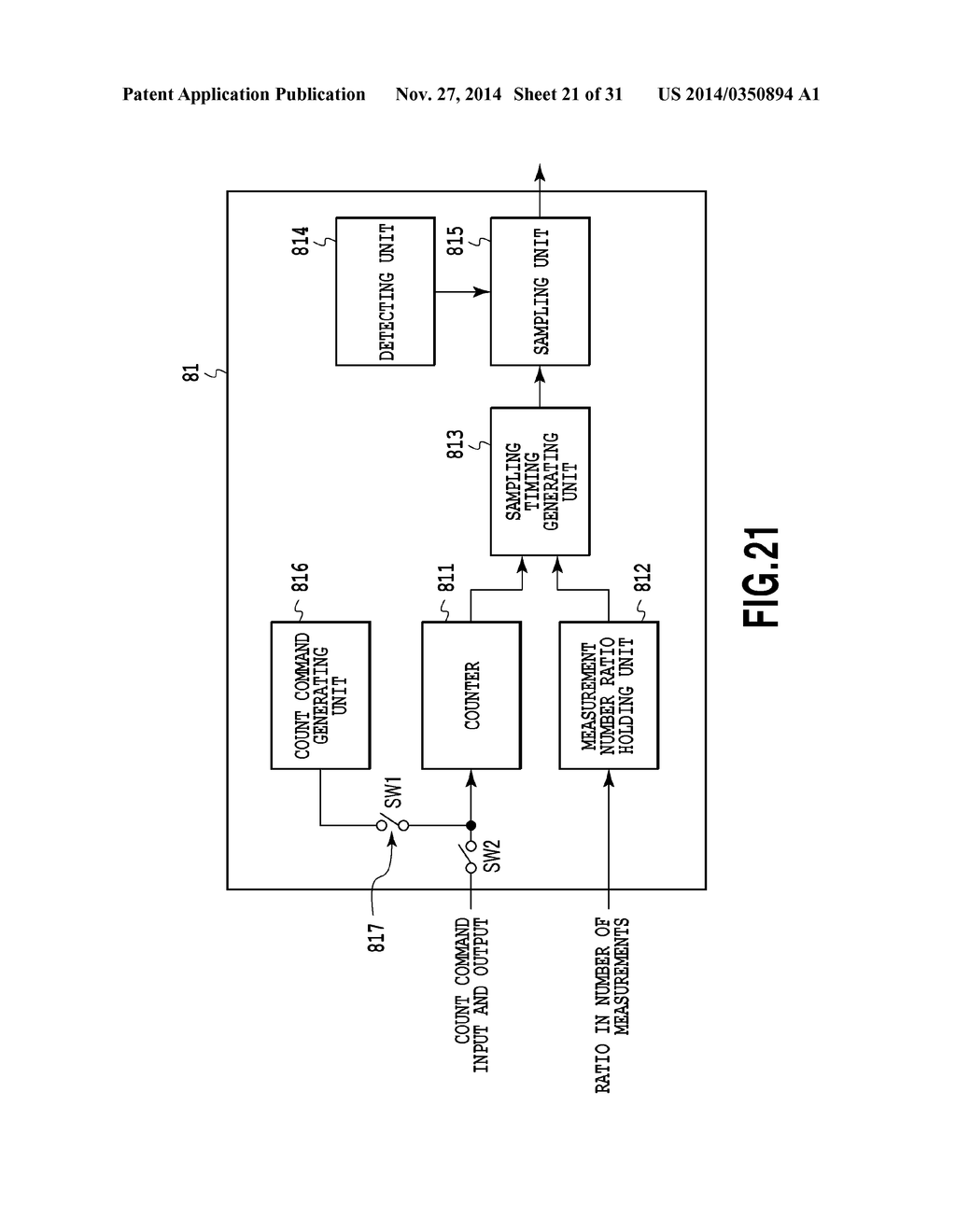 Sensor Device with Sampling Function, and Sensor Data Processing System     Using Same - diagram, schematic, and image 22