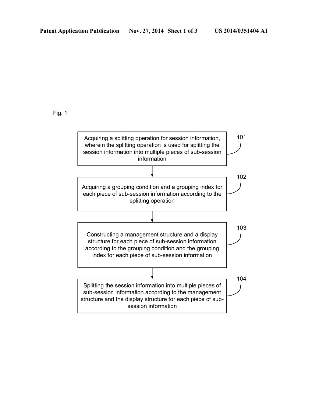 Method and device for displaying session information - diagram, schematic, and image 02