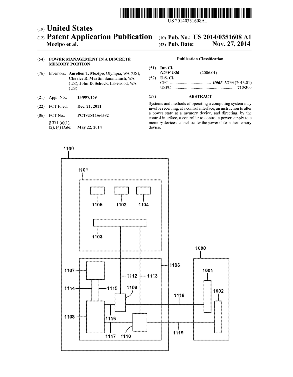 POWER MANAGEMENT IN A DISCRETE MEMORY PORTION - diagram, schematic, and image 01