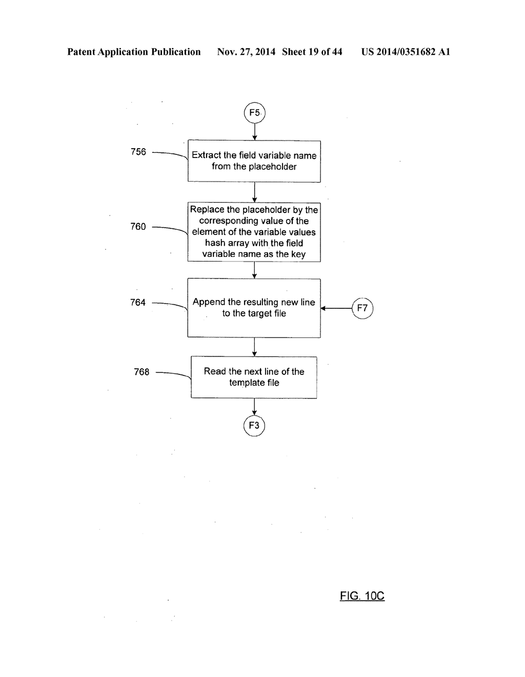 DYNAMIC GENERATION OF TARGET FILES FROM TEMPLATE FILES AND TRACKING OF THE     PROCESSING OF TARGET FILES - diagram, schematic, and image 20