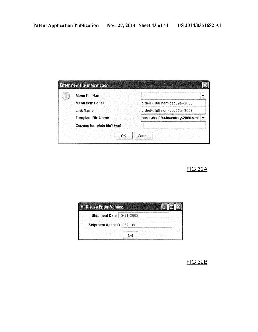 DYNAMIC GENERATION OF TARGET FILES FROM TEMPLATE FILES AND TRACKING OF THE     PROCESSING OF TARGET FILES - diagram, schematic, and image 44