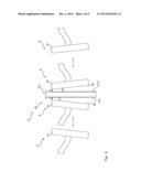 OPENING DEVICE FOR OPENING A BAG SECTION OF A FILM WEB IN A BAG FILLING     PLANT diagram and image