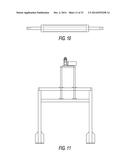 FESTOONING DEVICE AND METHOD FOR PACKAGING A CONTINUOUS LENGTH OF MATERIAL     INTO A CONTAINER diagram and image