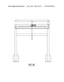 FESTOONING DEVICE AND METHOD FOR PACKAGING A CONTINUOUS LENGTH OF MATERIAL     INTO A CONTAINER diagram and image