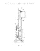 BAND SAW MACHINE WITH A LIFTING ROD WHOSE POSITION IS ADJUSTABLE TO     ACCOMMODATE VARIOUS SIZED WORKPIECES diagram and image