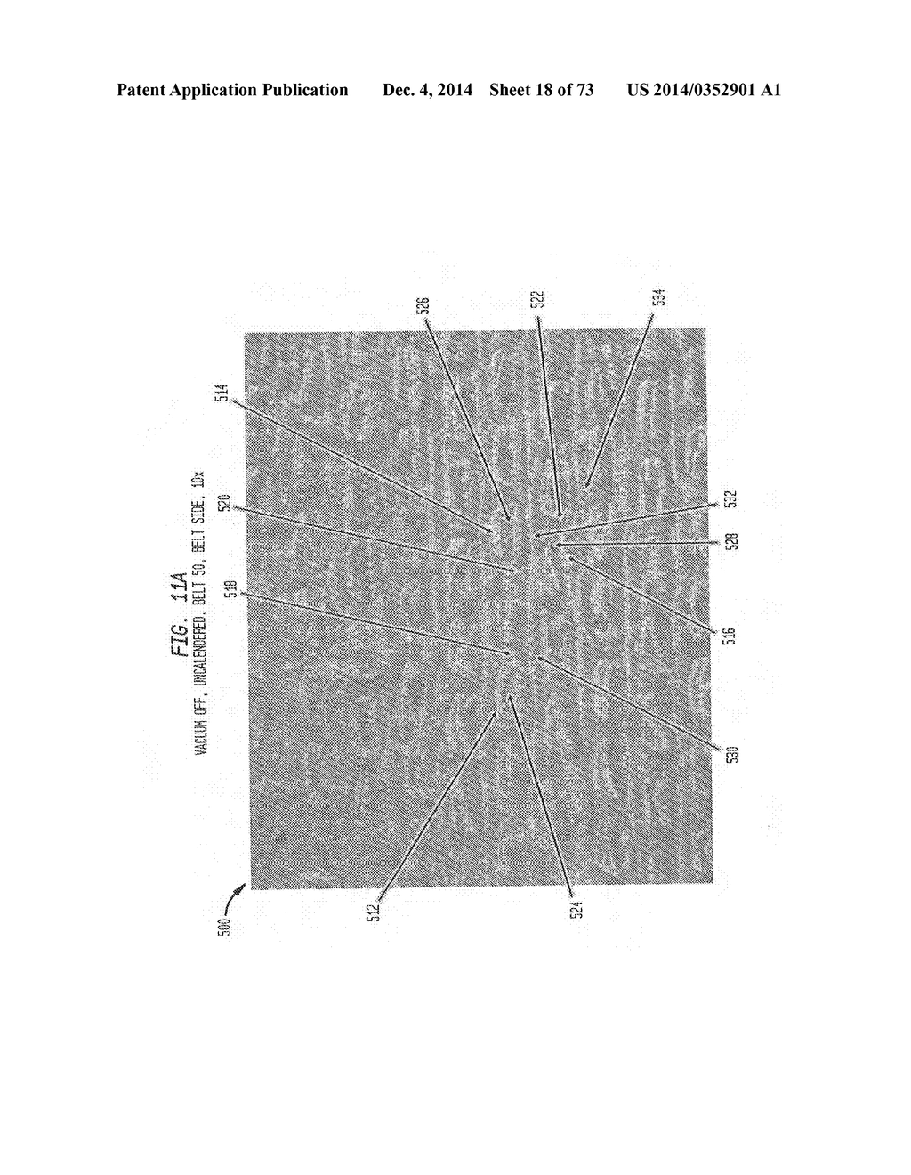 METHOD OF MAKING A BELT-CREPED, ABSORBENT CELLULOSIC SHEET WITH A     PERFORATED BELT - diagram, schematic, and image 19