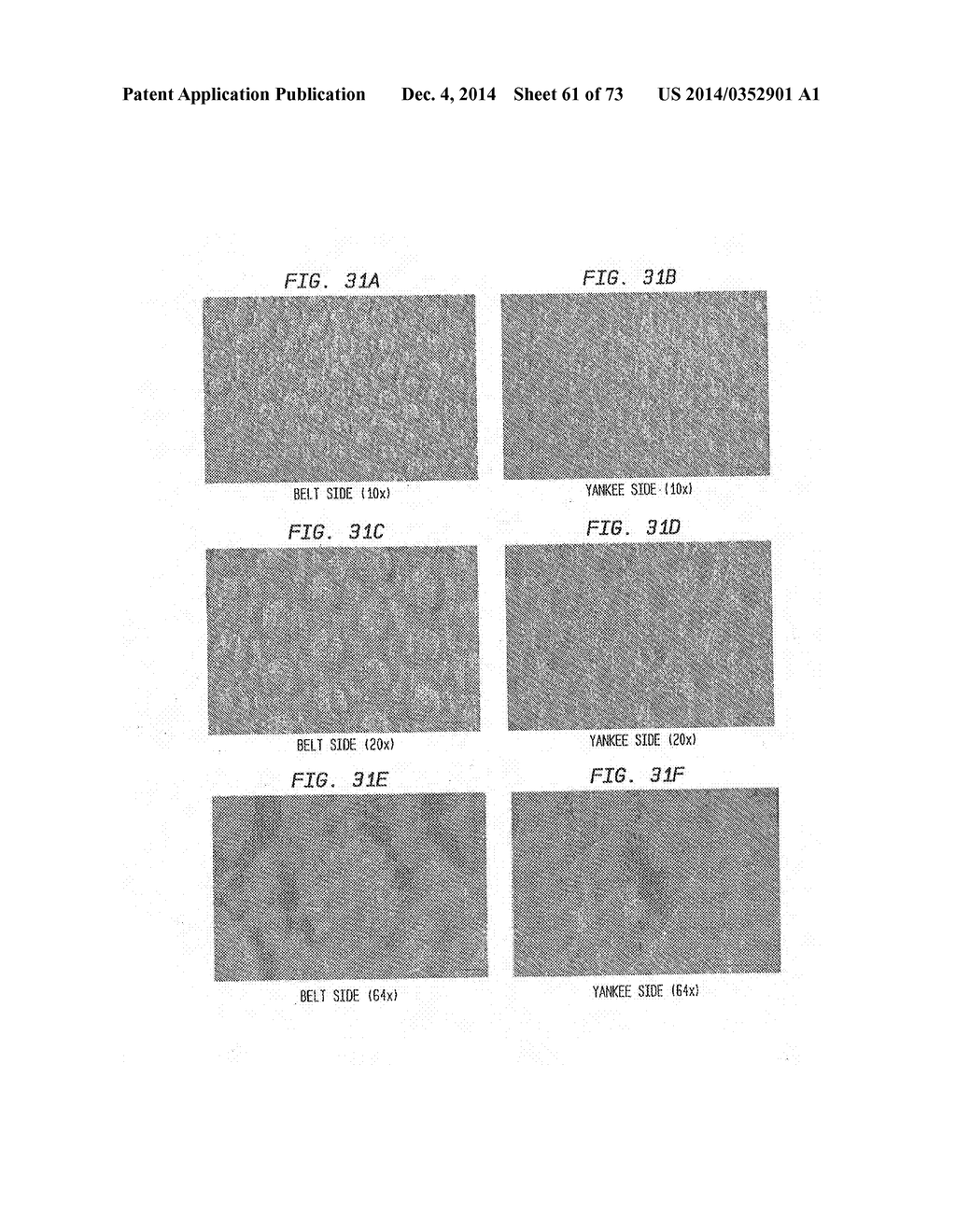 METHOD OF MAKING A BELT-CREPED, ABSORBENT CELLULOSIC SHEET WITH A     PERFORATED BELT - diagram, schematic, and image 62