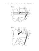 LOCKING MECHANISM FOR A SWITCH-ON BUTTON OF A CIRCUIT BREAKER diagram and image