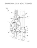 PIPE FABRICATION APPARATUS WITH A BED AND A SUPPORT HAVING A BACKING PLATE diagram and image